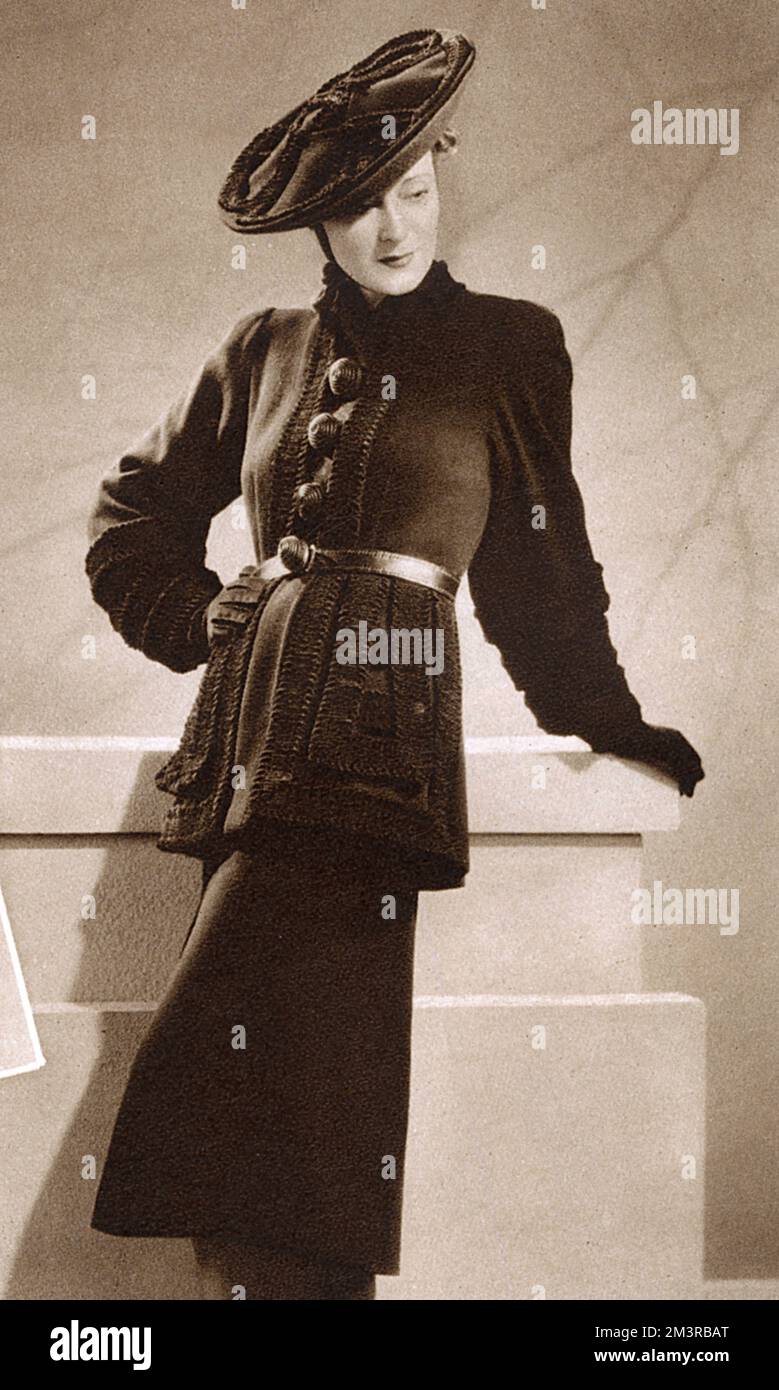 Cappotto a mezza lunghezza di Elsa Schiaparelli Foto Stock