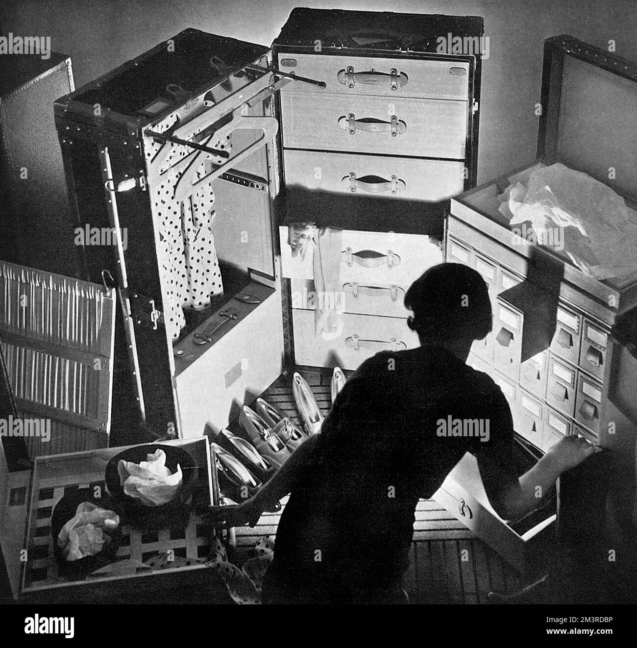 Louis Vuitton, baule da viaggio Foto Stock