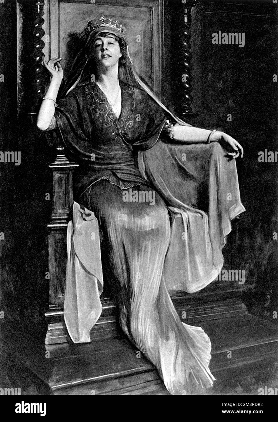 Daisy, Principessa Enrico di Pless (1873 - 1943), precedentemente Maria Teresa Olivia Cornwallis-West. Una grande bellezza della società edoardiana, sposò uno dei principi più ricchi della Germania Imperiale nel 1891. Le sue memorie sono un'interessante testimonianza dell'era edoardiana. Suo figlio divenne Hans Heinrich XVII, 4th Principe di Pless (1900-1984). Data: 1931 Foto Stock