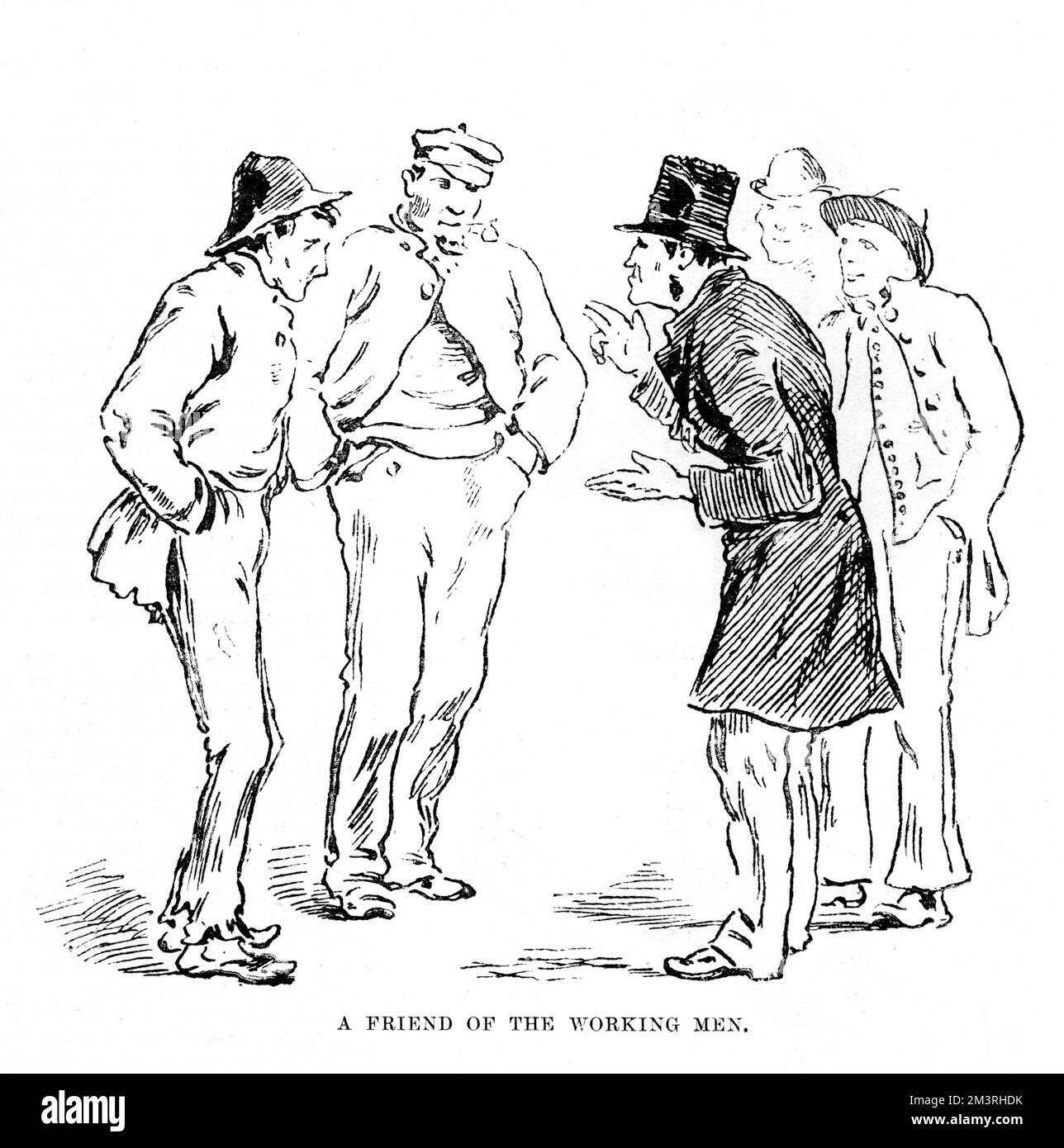 Rivolte del West End, 1886 - "cosa ne pensi?" Foto Stock