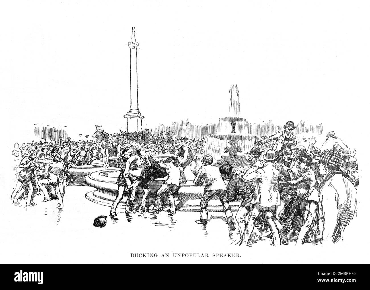 Rivolte del West End: Evitare un oratore impopolare, 1886 Foto Stock