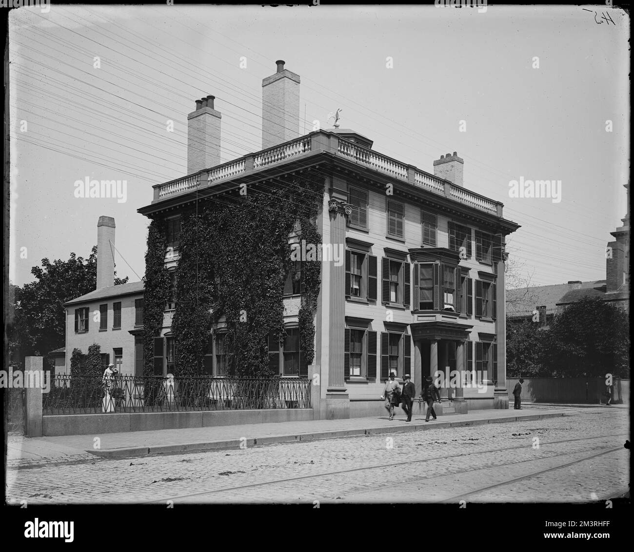 Salem, 70 Washington Street, Benjamin Pickman House, 1764 , Houses, Derby, Elias Hasket, 1739-1799, Derby, John, 1767-1831. Frank Cousins Collezione di negativi in lastra di vetro Foto Stock