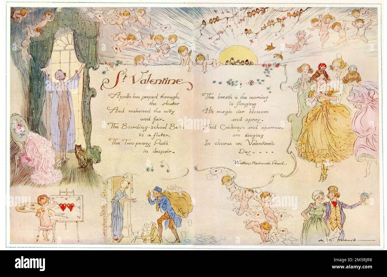 Sarai il mio San Valentino di A. K. Macdonald Foto Stock