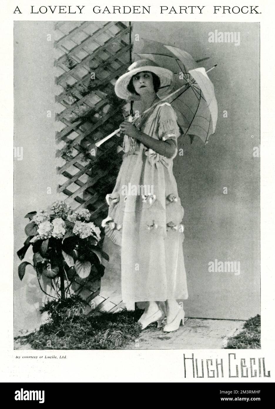 Una festa in giardino di Lucile, 1920 anni Foto Stock