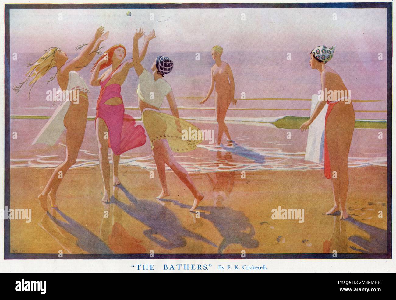 I bagnanti di F. K. Cockerell Foto Stock