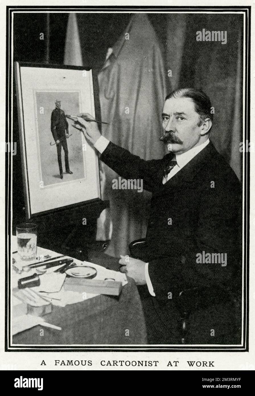 Leslie Ward (spia) al lavoro Foto Stock