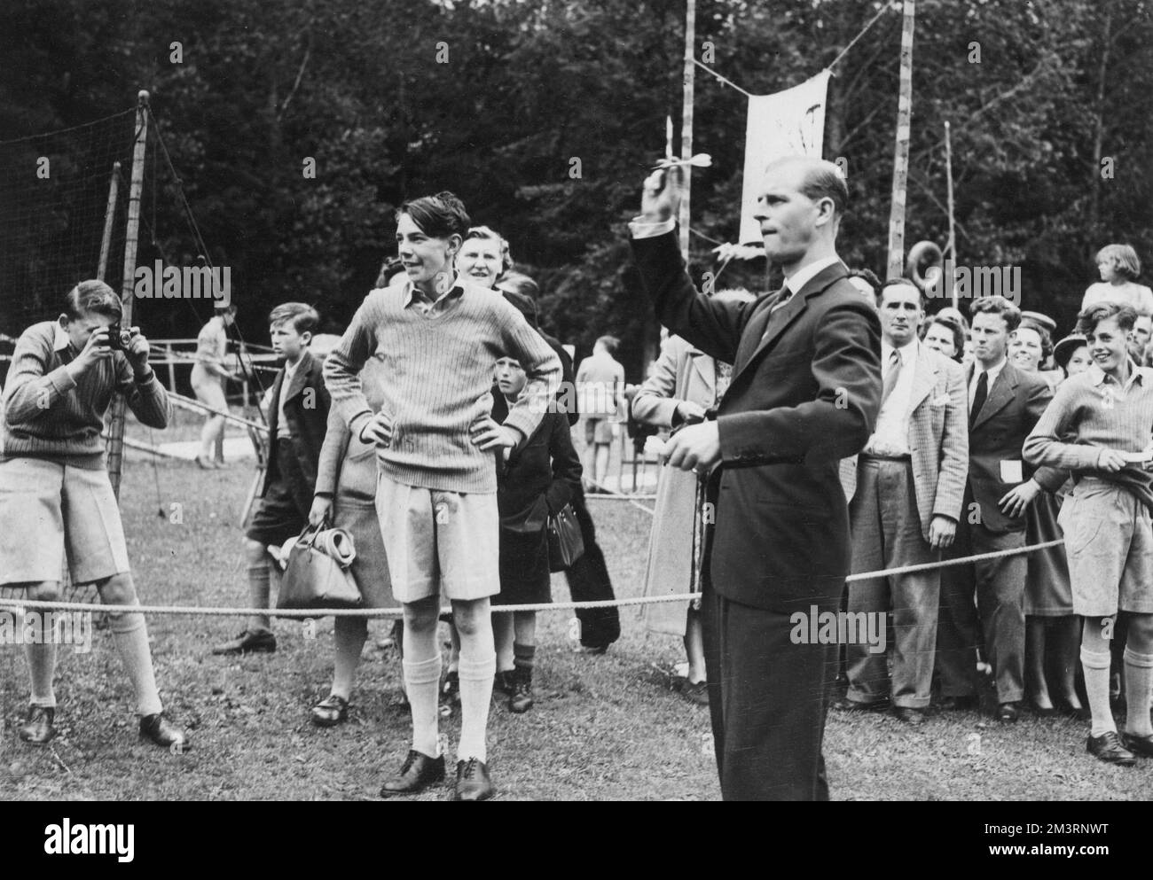 Il duca di Edimburgo visita Gordonstoun Foto Stock