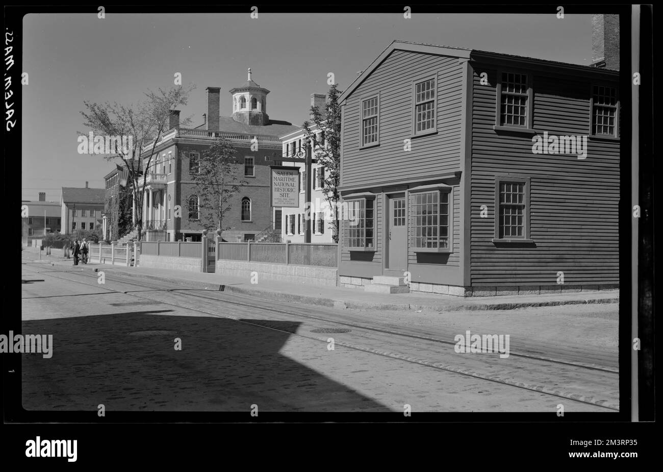 Salem Maritime National Historic Site, esterno, architettura, siti storici. Samuel Chamberlain Fotografia negatives Collection Foto Stock