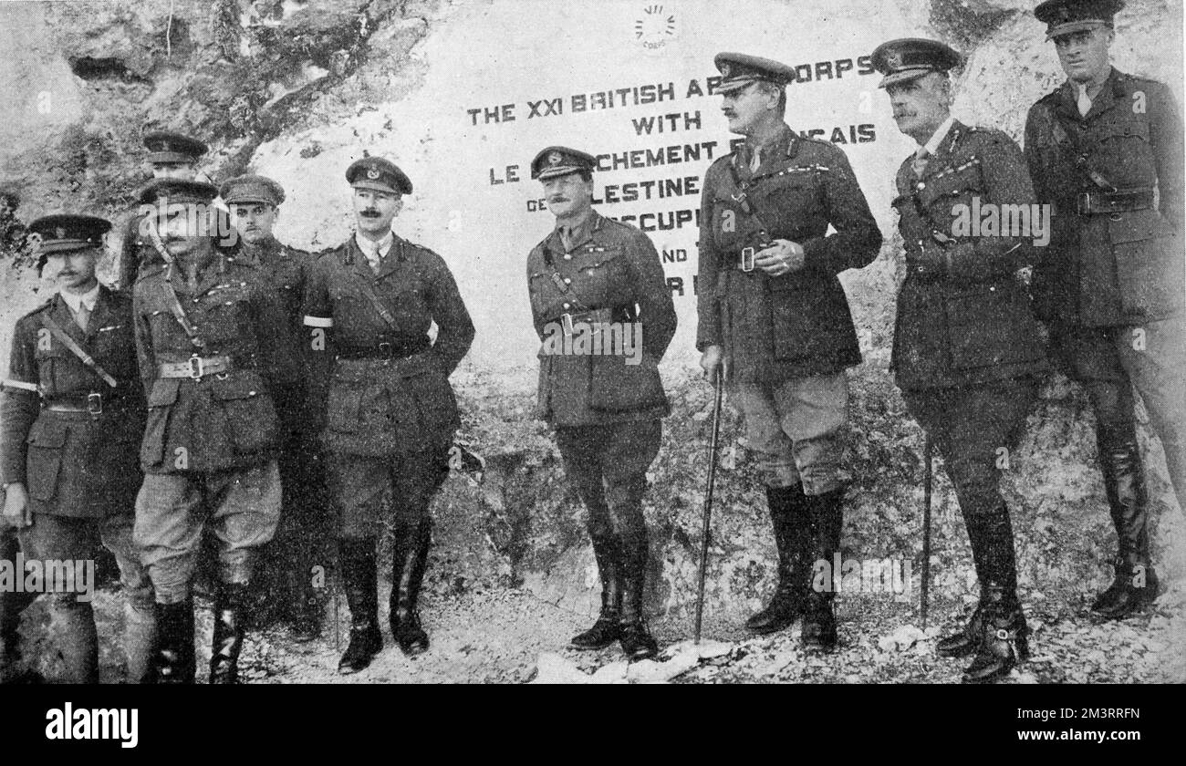 Il conquistatore della Palestina a Beyrout (Beirut), 1919 Foto Stock