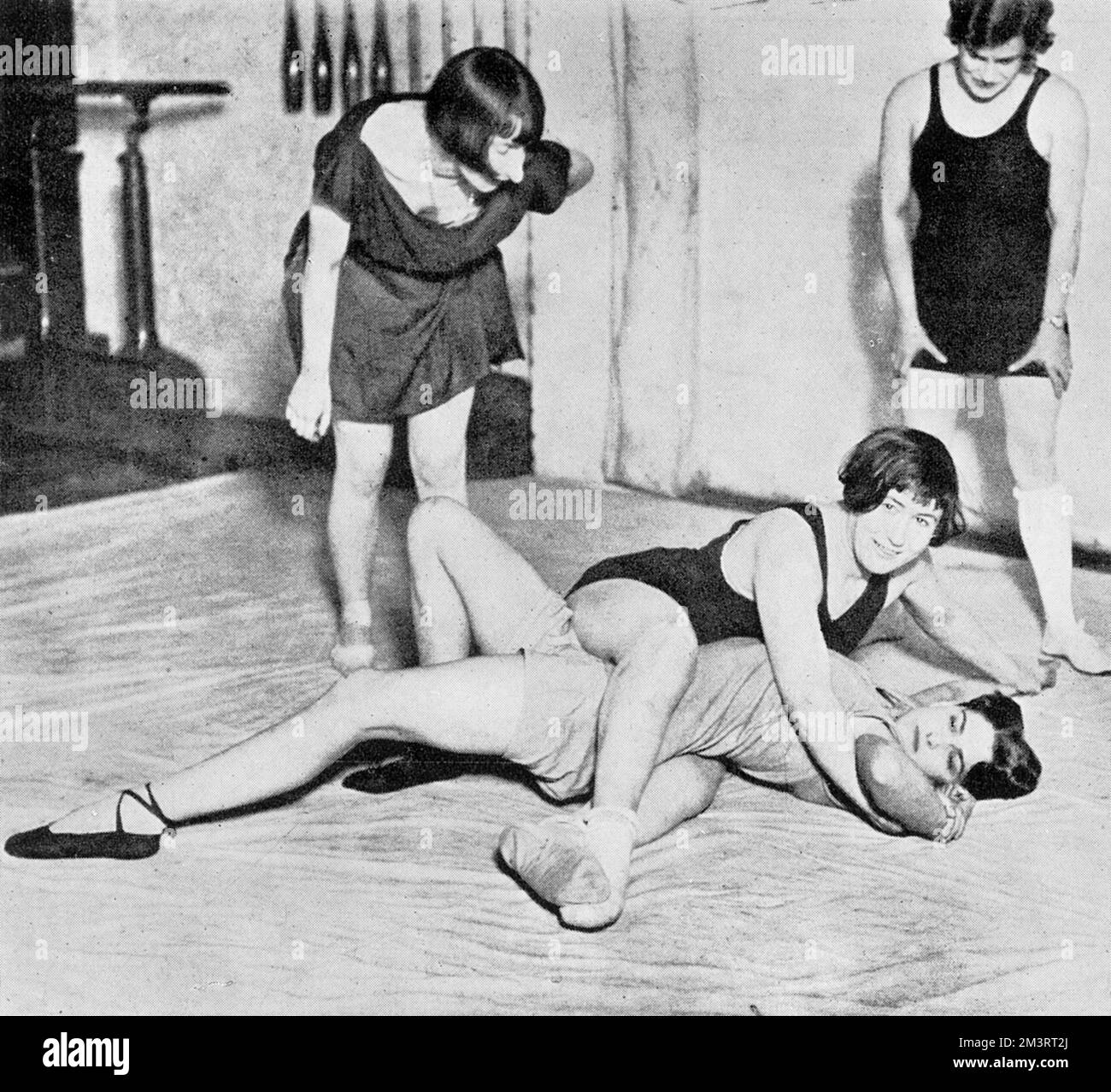 Wrestling club per donne a Vauxhall Foto Stock