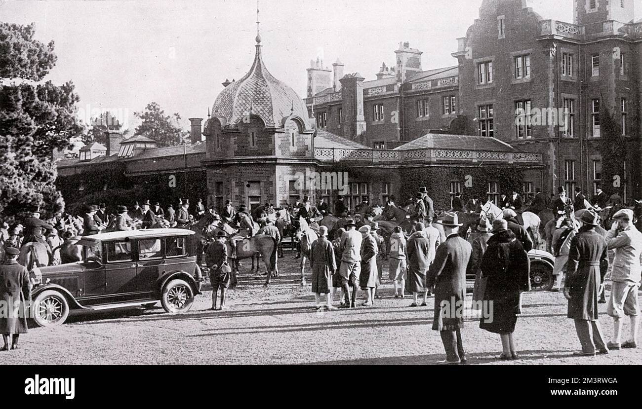 L'incontro di fronte a Easthampstead Park, Berkshire Foto Stock