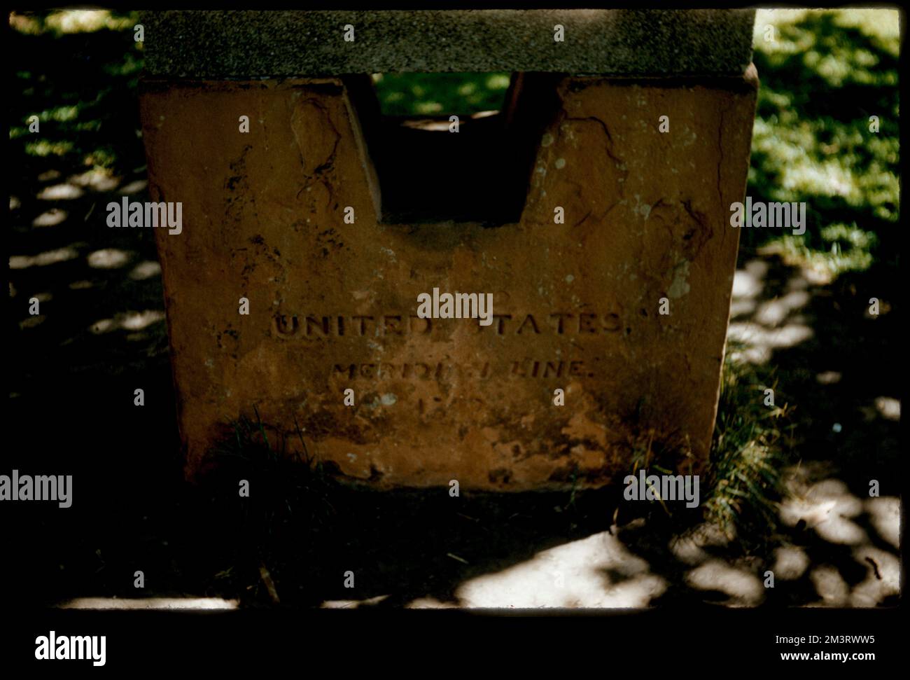 Pennarello meridiano di Salt Lake City, Utah , Map Making, delimitatori. Collezione Edmund L. Mitchell Foto Stock