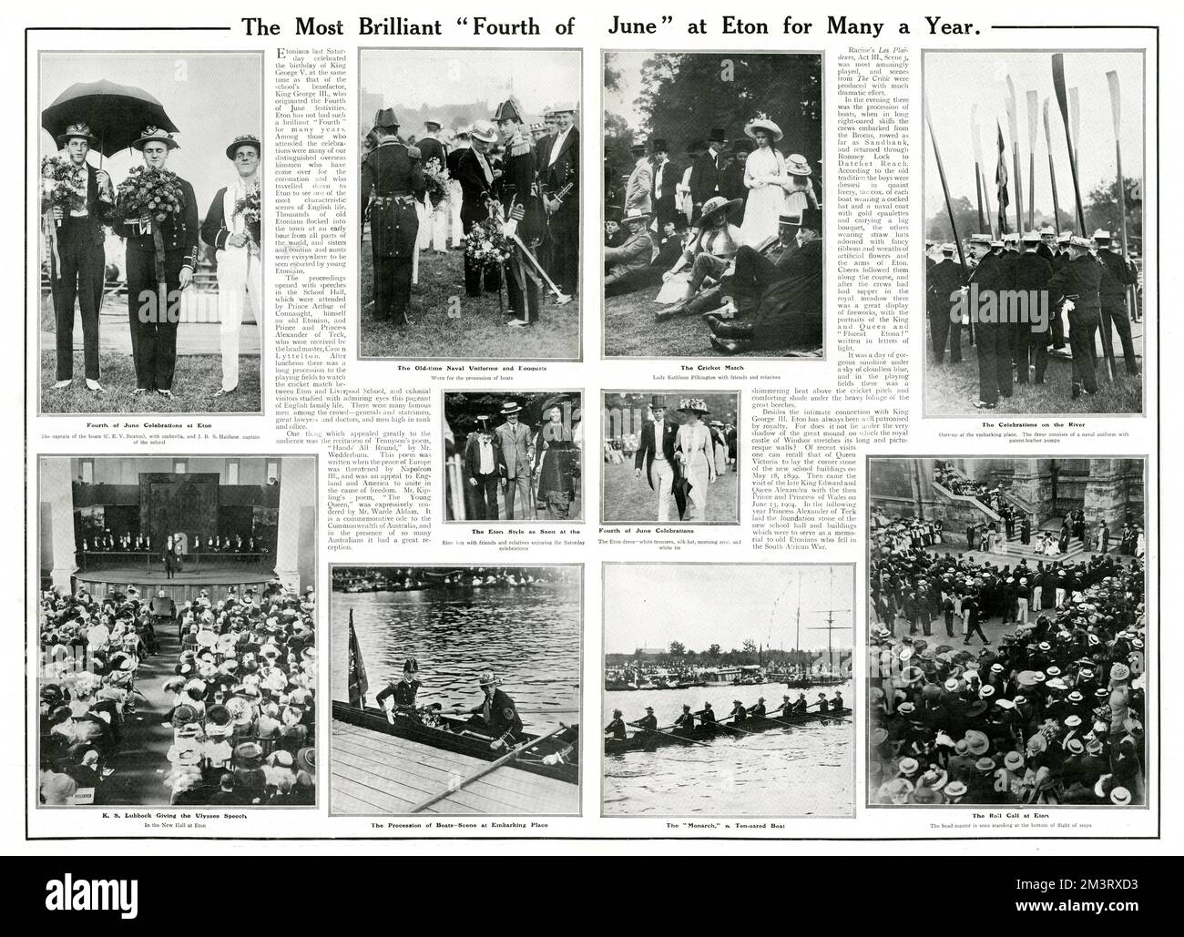 Il più brillante 4 giugno a Eton, 1911 Foto Stock