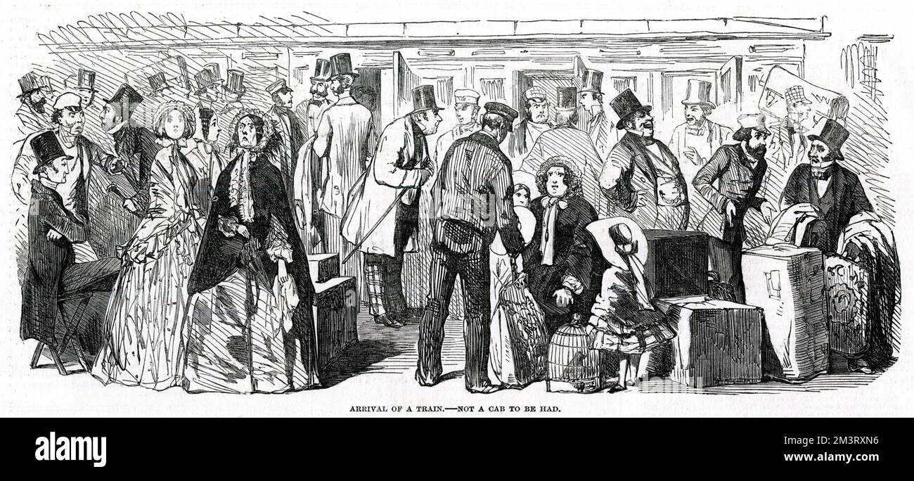 Great Cab Strike, Londra 1853 Foto Stock