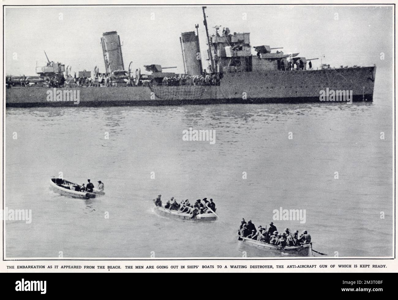 Dunkerque durante l'evacuazione, Francia settentrionale, seconda guerra mondiale Foto Stock