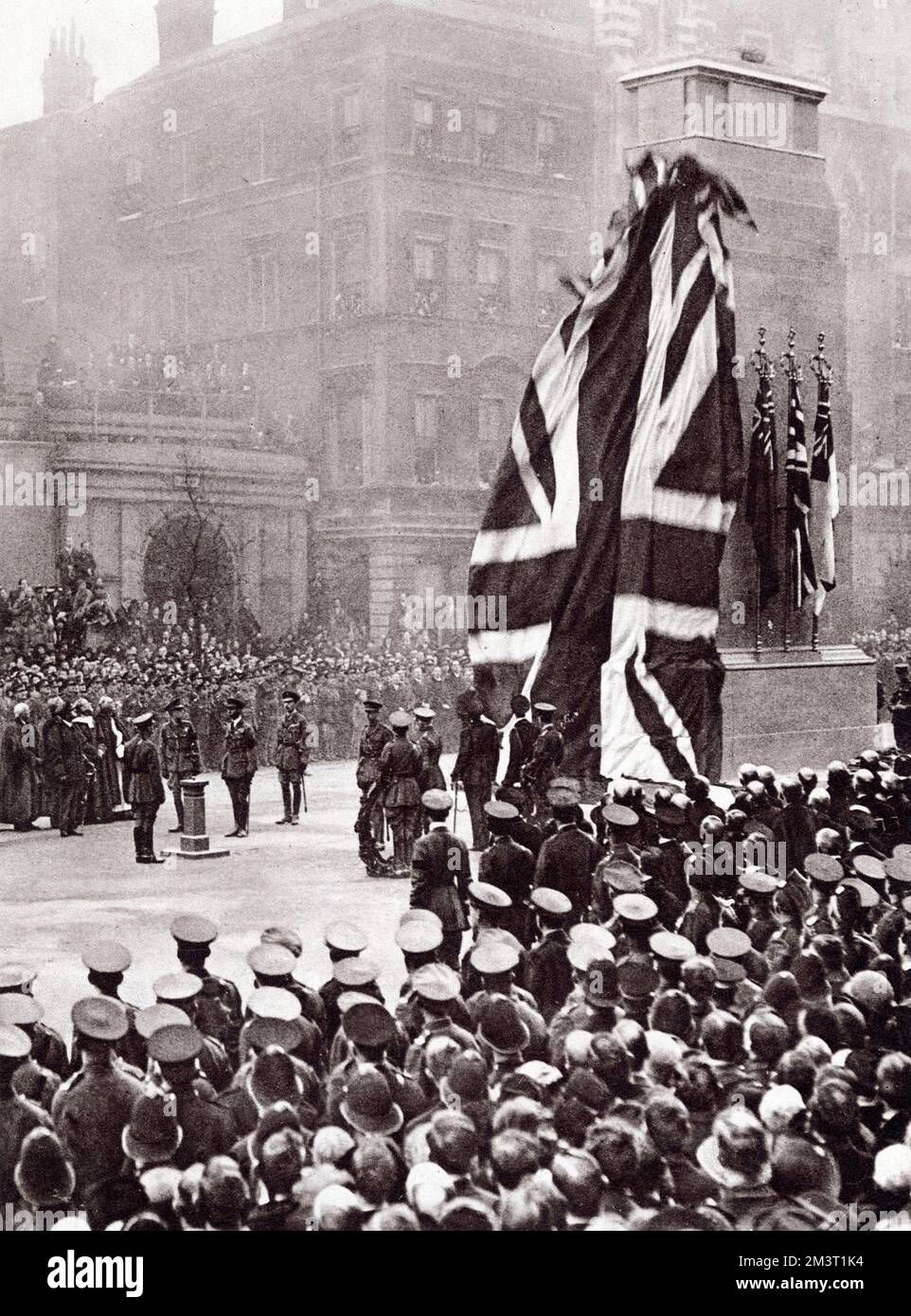 Momento di inaugurazione del Cenotafio, 11 novembre 1920 Foto Stock
