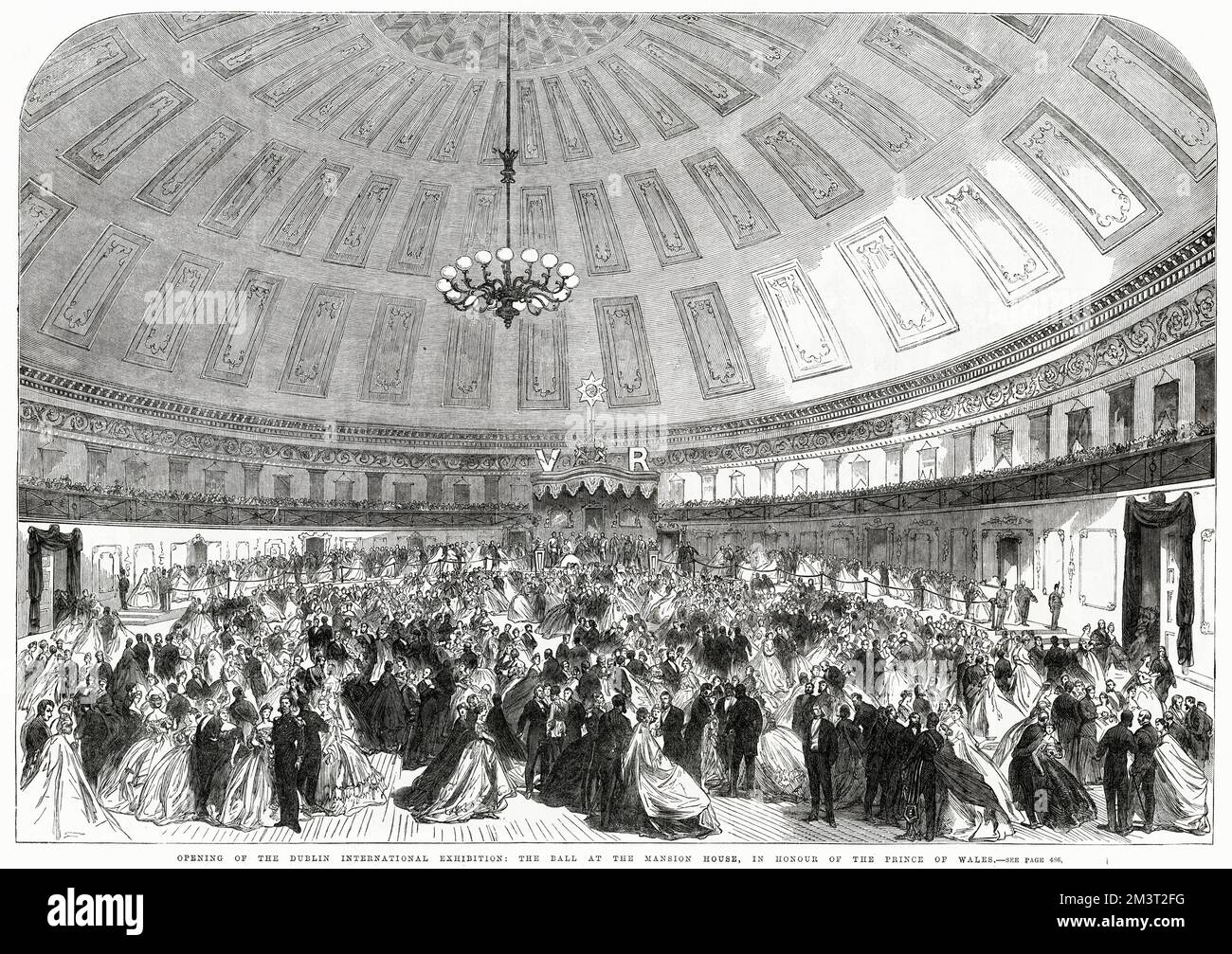 Ballo alla Mansion House, Dublino 1865 Foto Stock