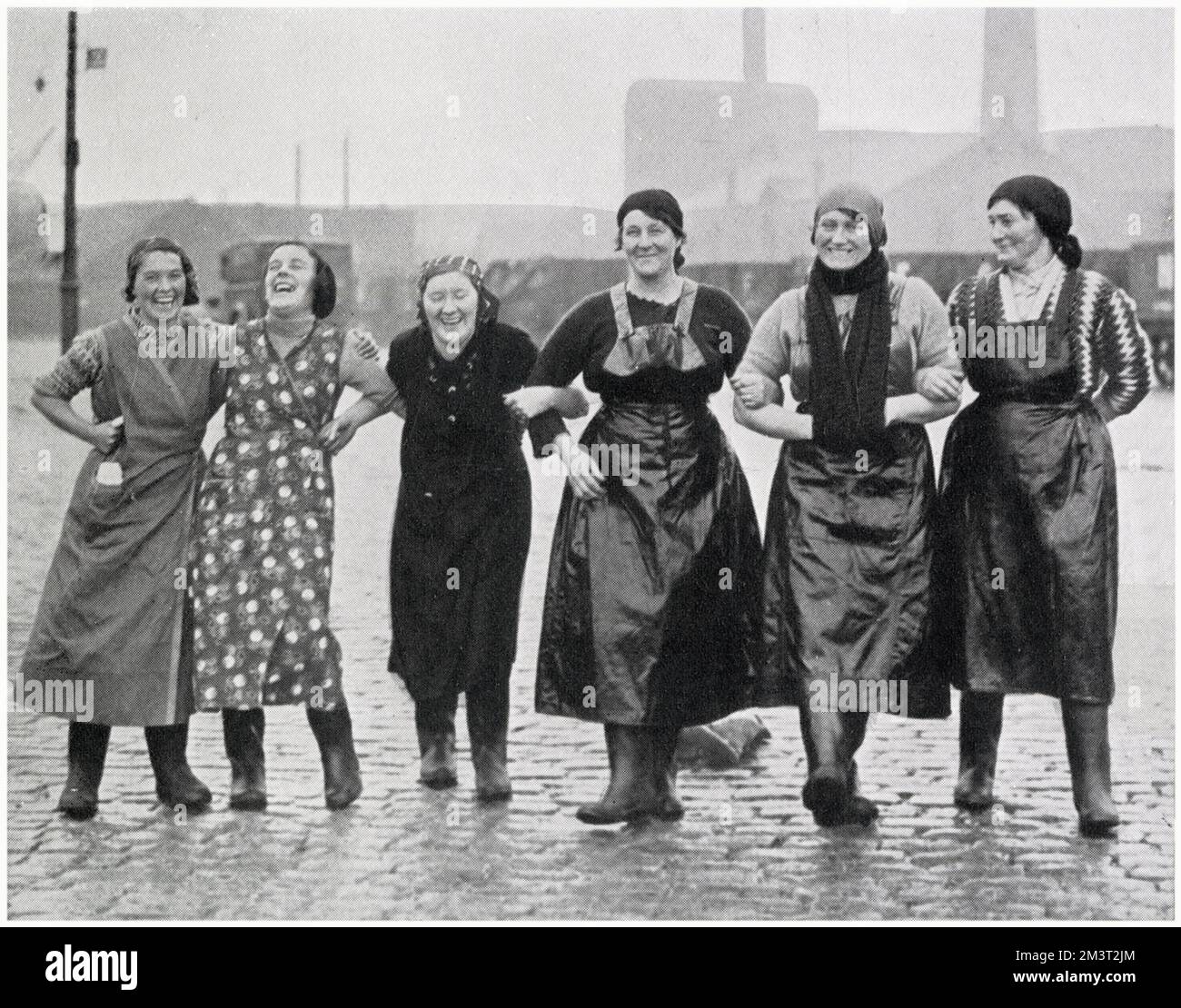 Harerring Harvest a Great Yarmouth 1934 Foto Stock