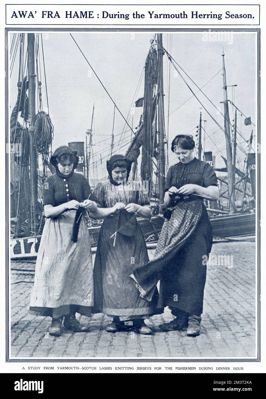 Great Yarmonth Herring Season 1912 Foto Stock