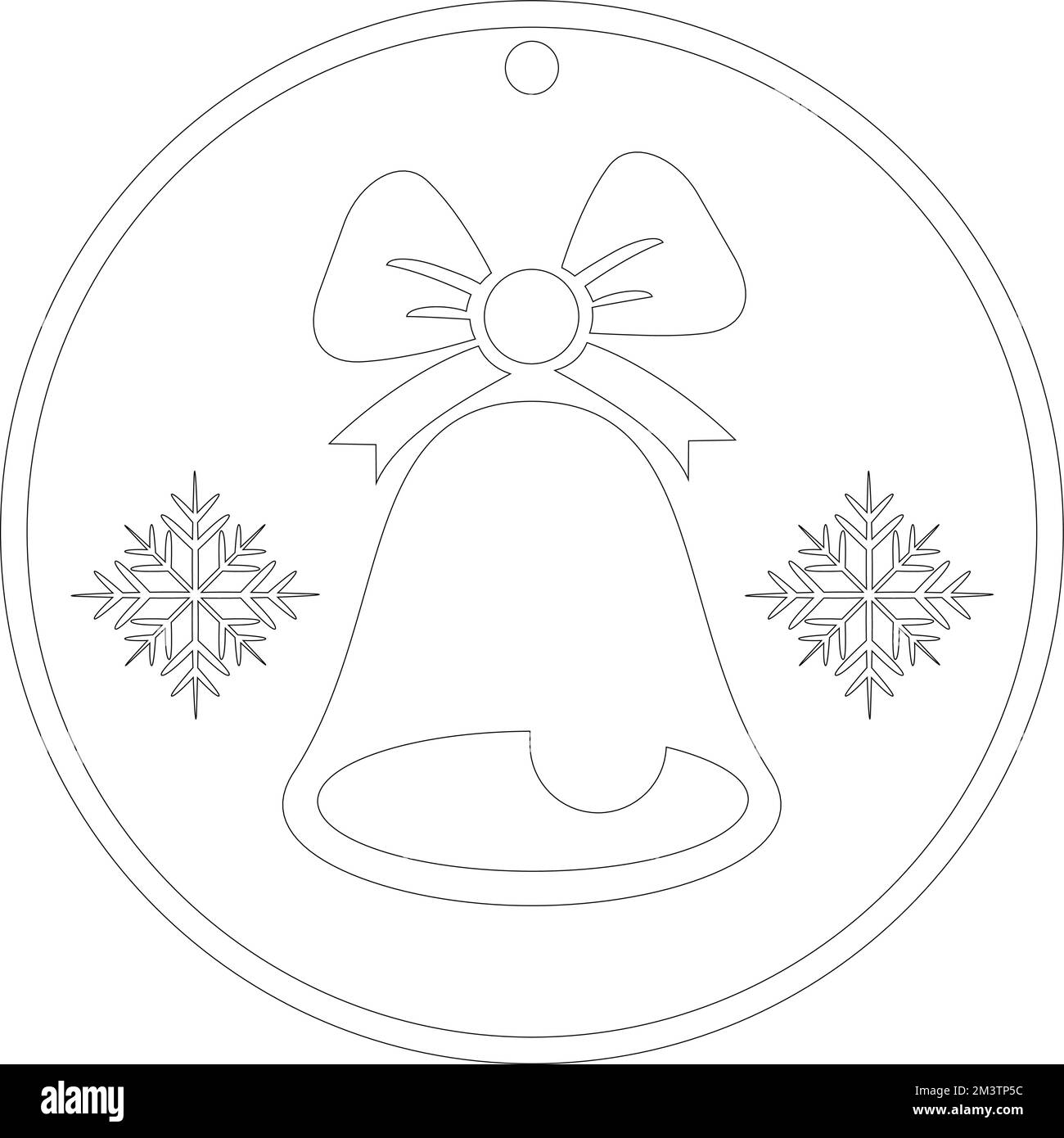 Natale laser taglio o adesivi immagini, regali di natale o artigianato natale tema immagine. Illustrazione Vettoriale