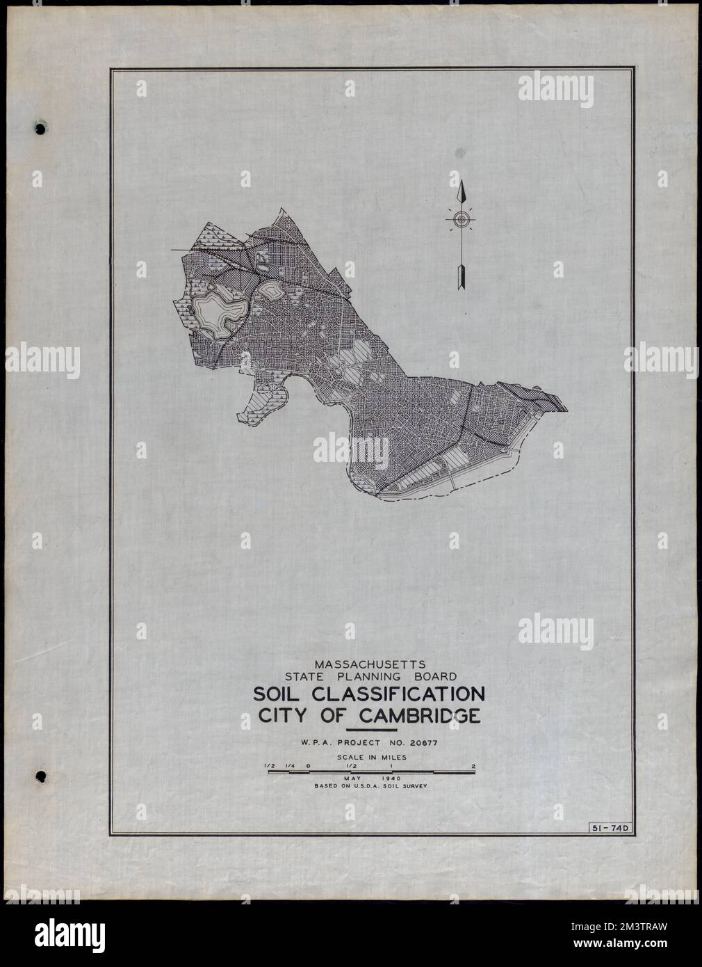 Classificazione del suolo Città di Cambridge , strade, città, mappatura dell'uso del suolo, mappatura del suolo, Stati Uniti. Works Progress Administration, Stati Uniti. Amministrazione dei progetti di lavoro. Massachusetts. Consiglio di pianificazione statale Foto Stock