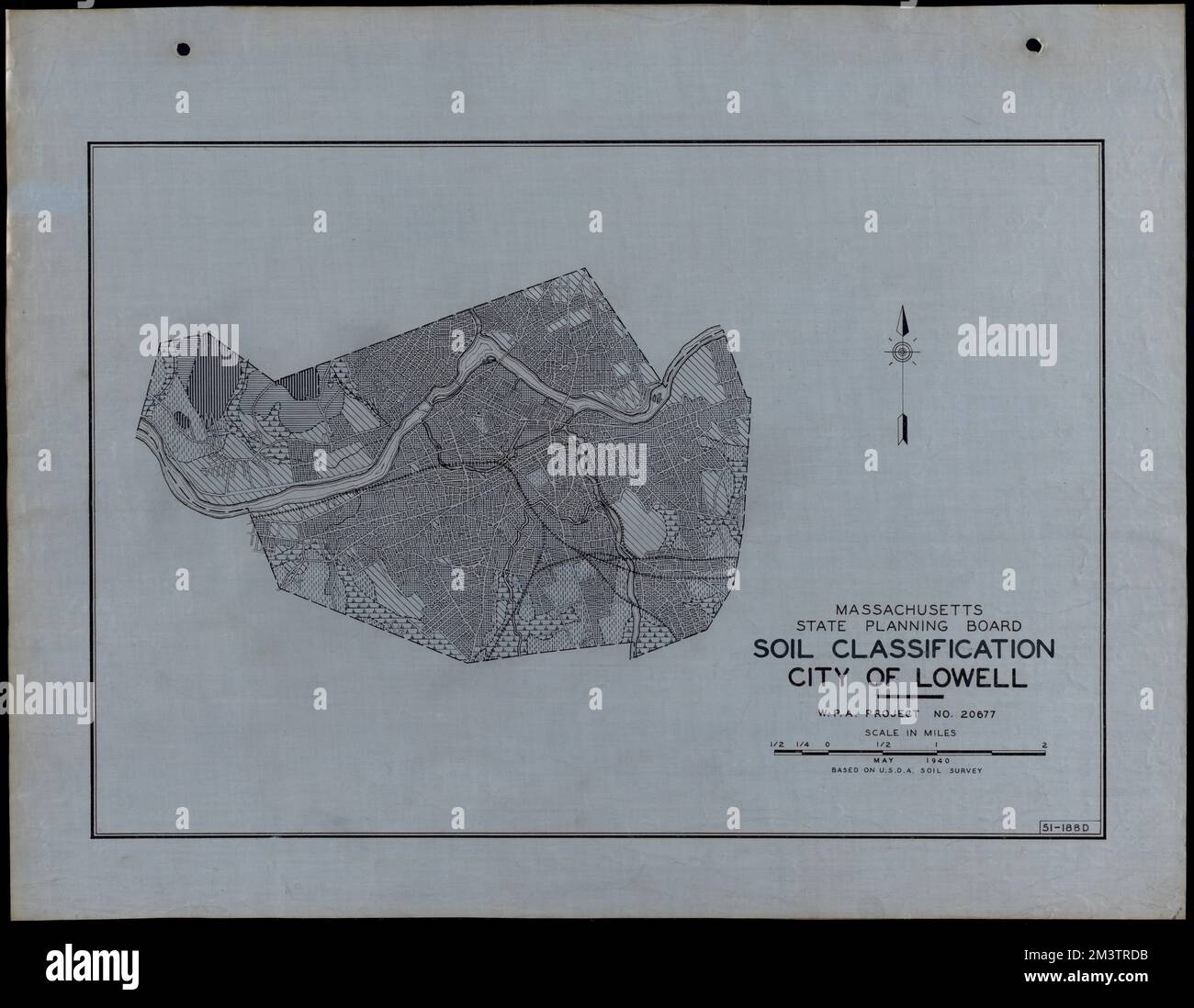Classificazione del suolo Città di Lowell , strade, città, mappatura dell'uso del suolo, mappatura del suolo, Stati Uniti. Works Progress Administration, Stati Uniti. Amministrazione dei progetti di lavoro. Massachusetts. Consiglio di pianificazione statale Foto Stock