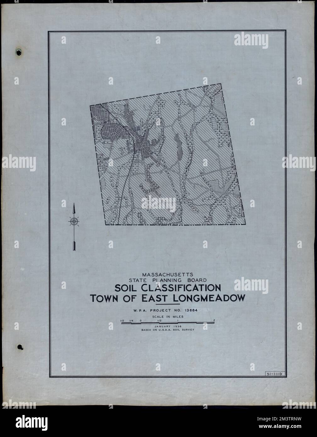 Classificazione del suolo Città del Longmeadow orientale , strade, città, mappatura dell'uso del suolo, mappatura del suolo, Stati Uniti. Works Progress Administration, Stati Uniti. Amministrazione dei progetti di lavoro. Massachusetts. Consiglio di pianificazione statale Foto Stock