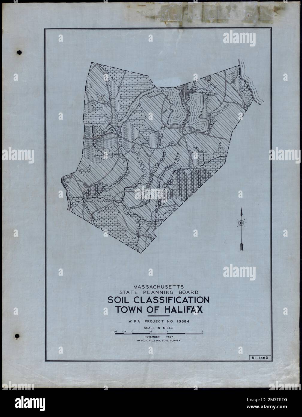 Classificazione del suolo Città di Halifax , strade, città, mappatura dell'uso del suolo, mappatura del suolo, Stati Uniti. Works Progress Administration, Stati Uniti. Amministrazione dei progetti di lavoro. Massachusetts. Consiglio di pianificazione statale Foto Stock