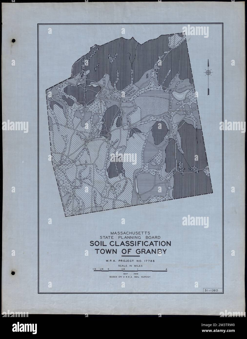 Classificazione del suolo Città di Granby , strade, città, cartografia dell'uso del suolo, cartografia del suolo, Stati Uniti. Works Progress Administration, Stati Uniti. Amministrazione dei progetti di lavoro. Massachusetts. Consiglio di pianificazione statale Foto Stock