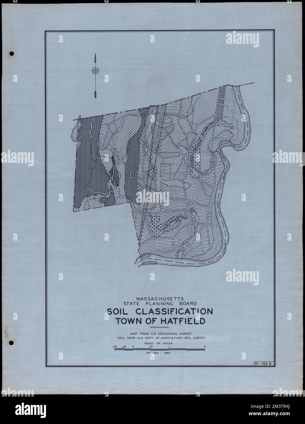 Classificazione del suolo Città di Hatfield , strade, città, mappatura dell'uso del suolo, mappatura del suolo, Stati Uniti. Works Progress Administration, Stati Uniti. Amministrazione dei progetti di lavoro. Massachusetts. Consiglio di pianificazione statale Foto Stock