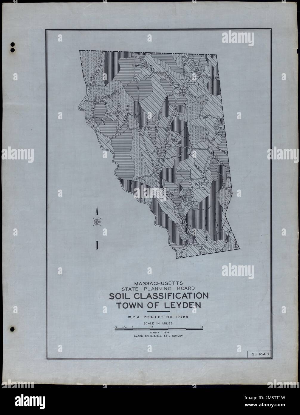 Classificazione del suolo Città di Leyden , strade, città, cartografia dell'uso del suolo, cartografia del suolo, Stati Uniti. Works Progress Administration, Stati Uniti. Amministrazione dei progetti di lavoro. Massachusetts. Consiglio di pianificazione statale Foto Stock