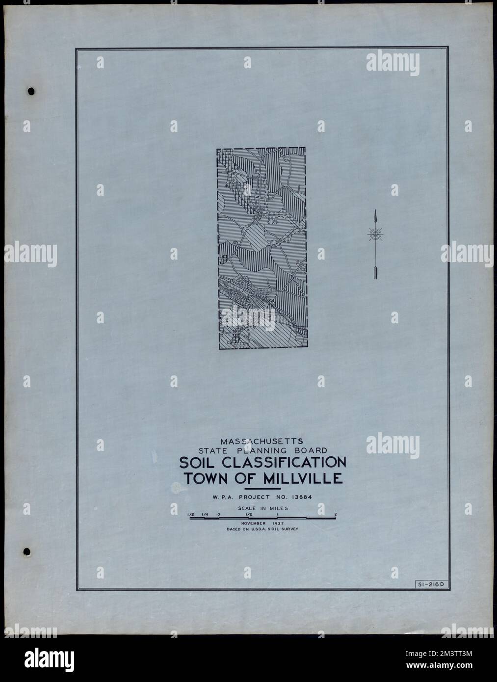Classificazione del suolo Città di Millville , strade, città, mappatura dell'uso del suolo, mappatura del suolo, Stati Uniti. Works Progress Administration, Stati Uniti. Amministrazione dei progetti di lavoro. Massachusetts. Consiglio di pianificazione statale Foto Stock
