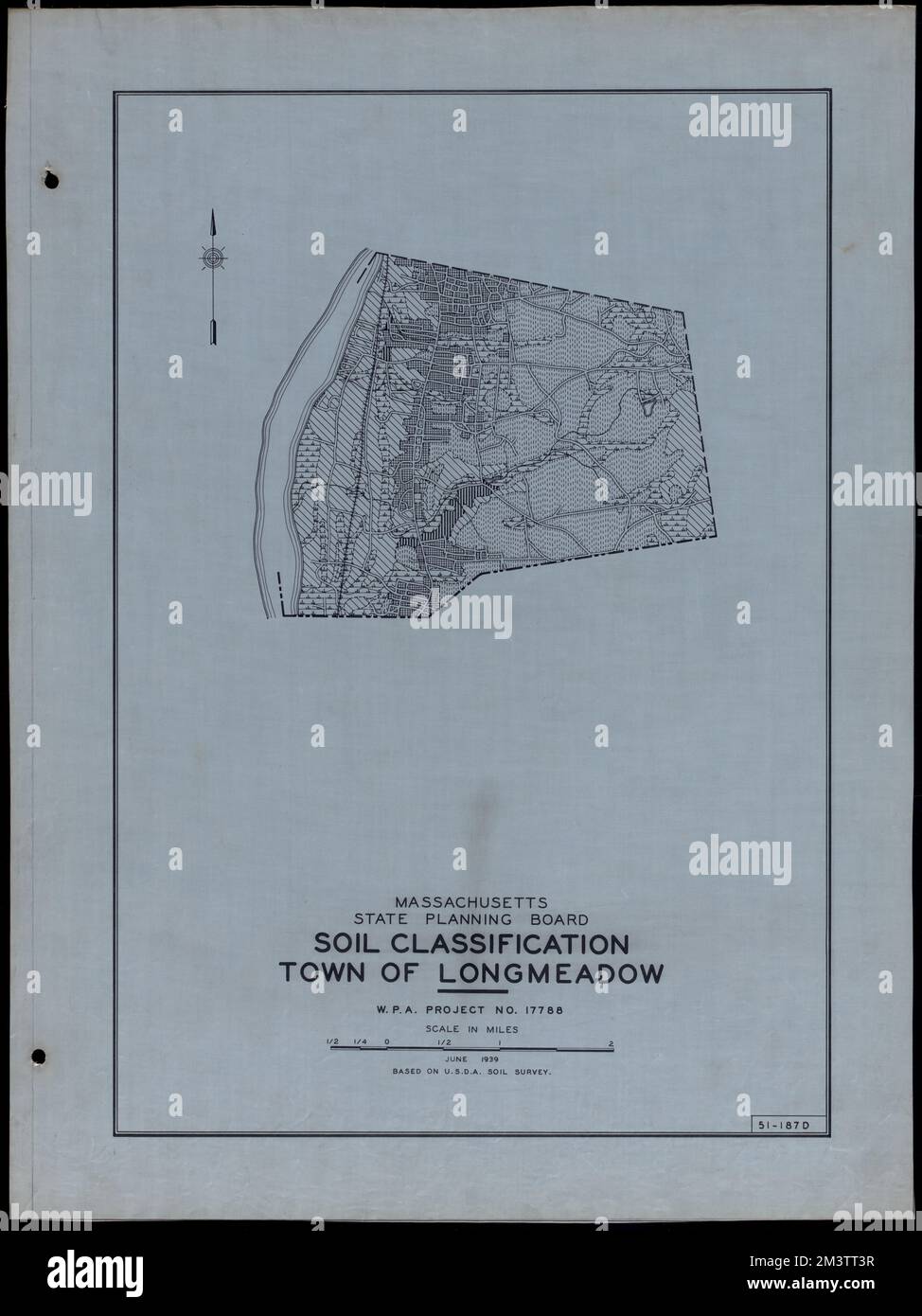 Classificazione del suolo Città di Longmeadow , strade, città, mappatura dell'uso del suolo, mappatura del suolo, Stati Uniti. Works Progress Administration, Stati Uniti. Amministrazione dei progetti di lavoro. Massachusetts. Consiglio di pianificazione statale Foto Stock