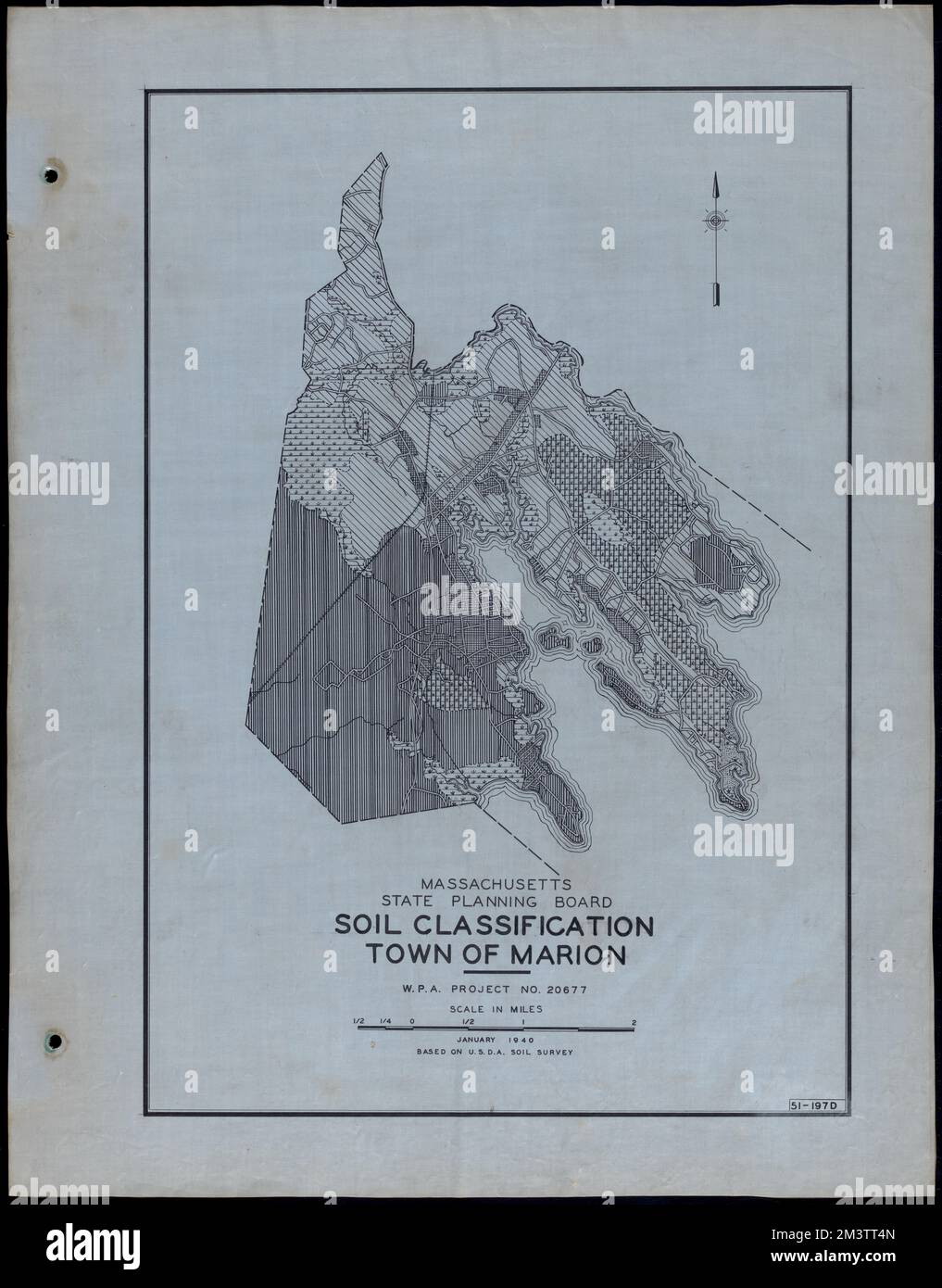 Classificazione del suolo Città di Marion , strade, città, cartografia dell'uso del territorio, cartografia del suolo, Stati Uniti. Works Progress Administration, Stati Uniti. Amministrazione dei progetti di lavoro. Massachusetts. Consiglio di pianificazione statale Foto Stock