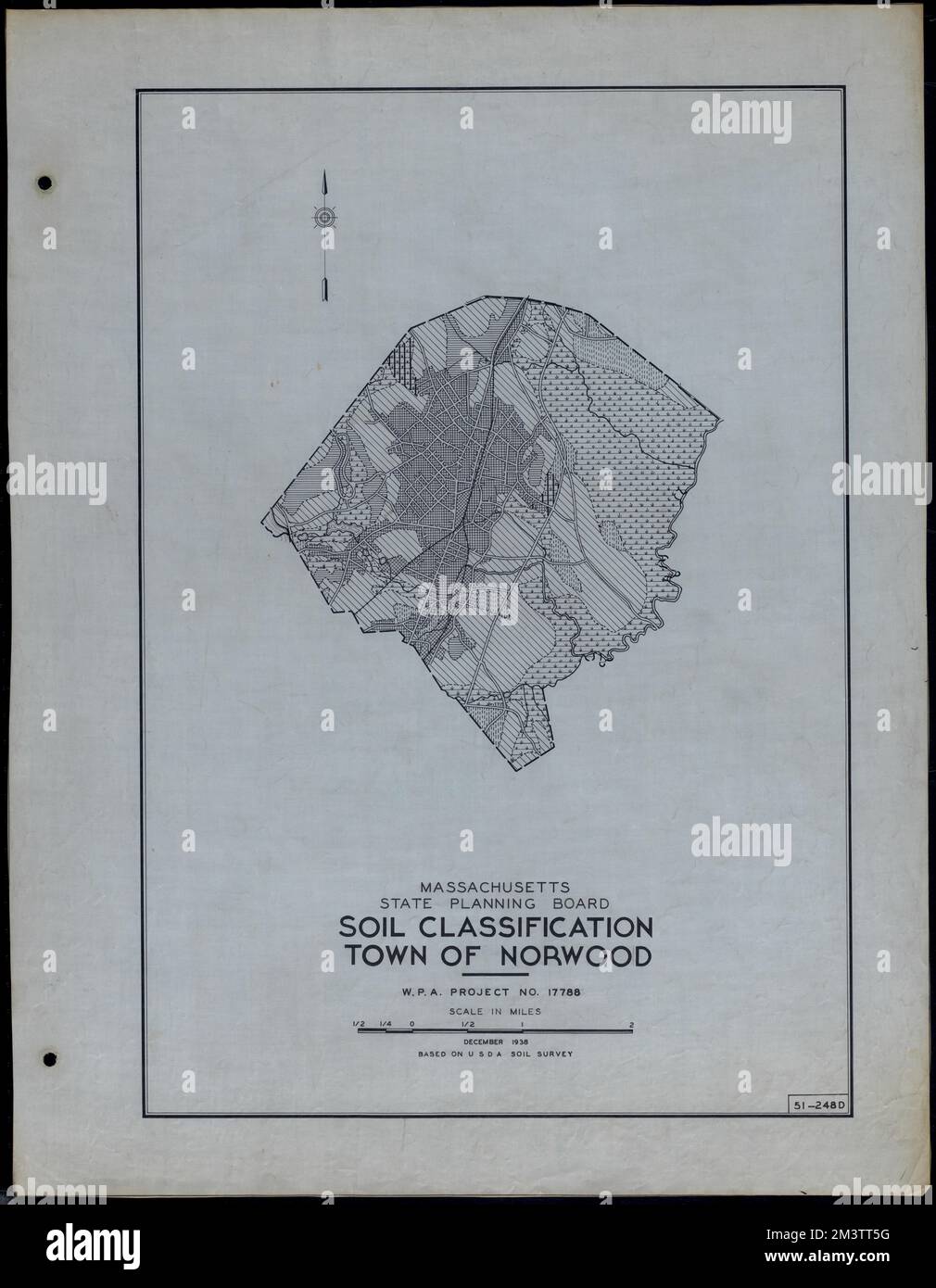 Classificazione del suolo Città di Norwood , strade, città, mappatura dell'uso del suolo, mappatura del suolo, Stati Uniti. Works Progress Administration, Stati Uniti. Amministrazione dei progetti di lavoro. Massachusetts. Consiglio di pianificazione statale Foto Stock