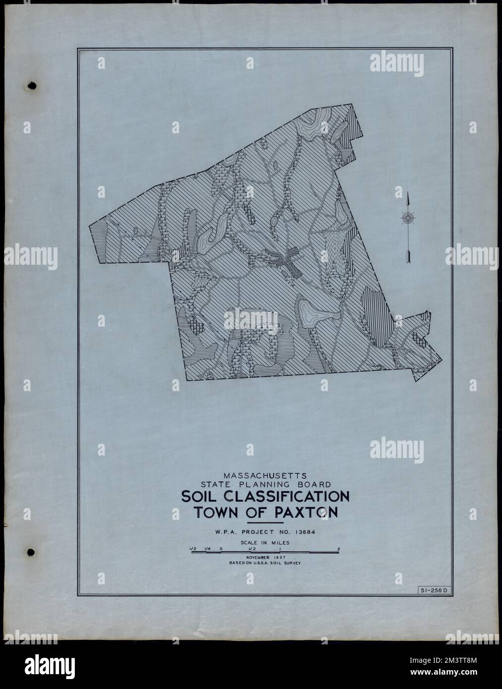 Classificazione del suolo Città di Paxton , strade, città, cartografia dell'uso del suolo, cartografia del suolo, Stati Uniti. Works Progress Administration, Stati Uniti. Amministrazione dei progetti di lavoro. Massachusetts. Consiglio di pianificazione statale Foto Stock
