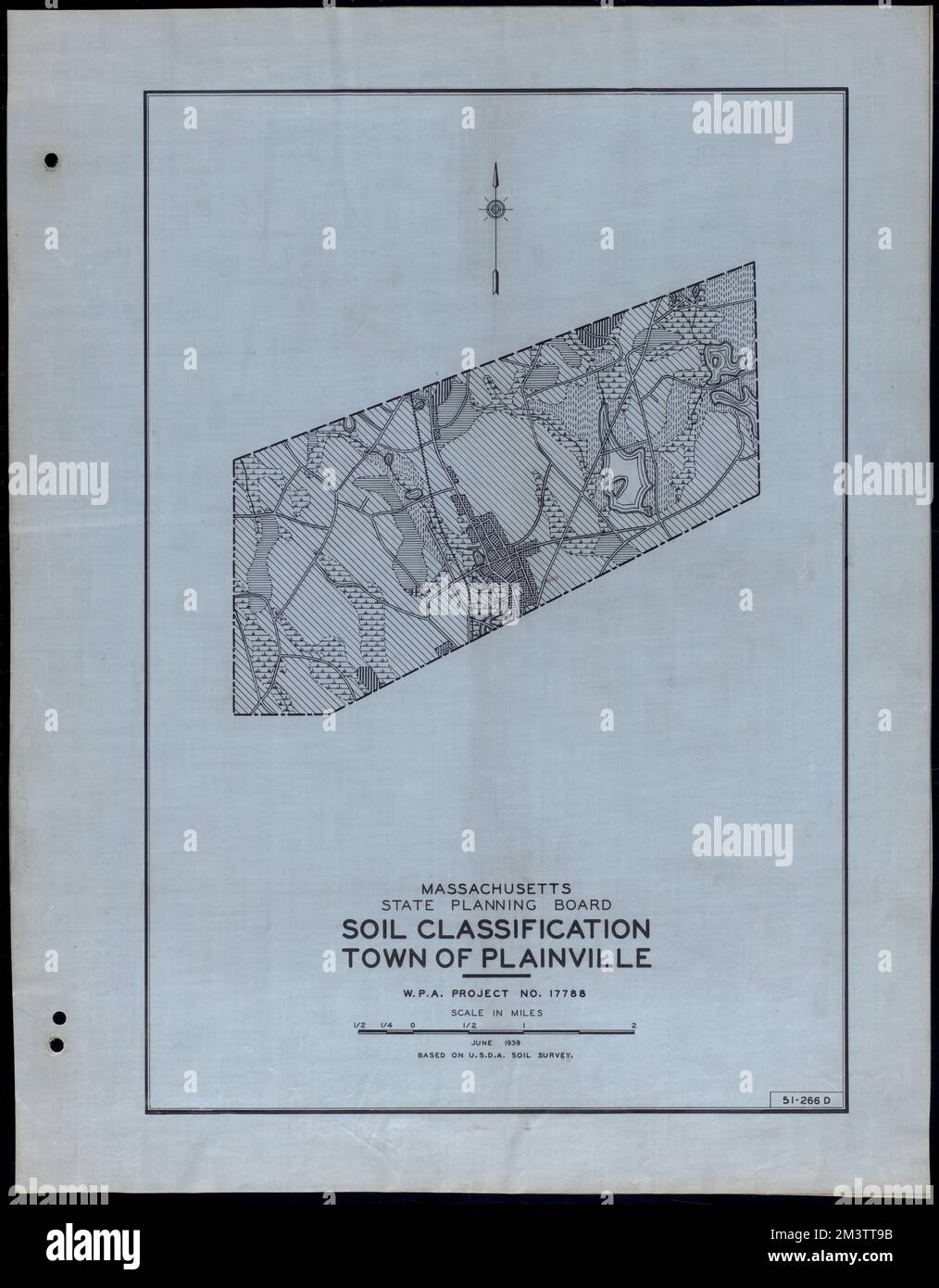 Classificazione del suolo Città di Plainville , strade, città, mappatura dell'uso del suolo, mappatura del suolo, Stati Uniti. Works Progress Administration, Stati Uniti. Amministrazione dei progetti di lavoro. Massachusetts. Consiglio di pianificazione statale Foto Stock