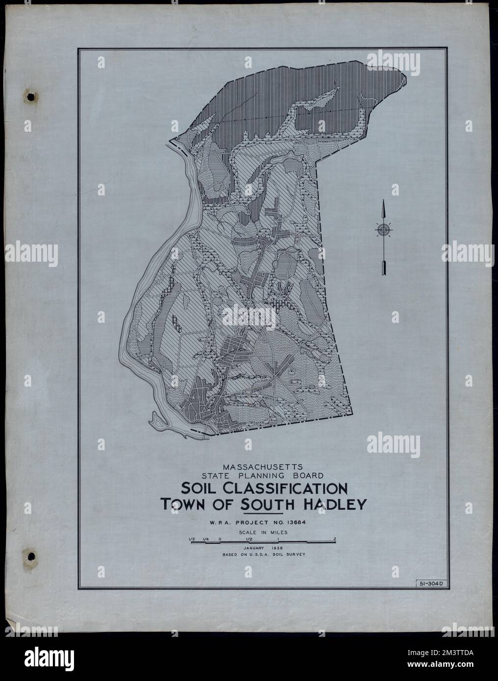 Classificazione del suolo Città di Hadley del Sud , strade, città, mappatura dell'uso del suolo, mappatura del suolo, Stati Uniti. Works Progress Administration, Stati Uniti. Amministrazione dei progetti di lavoro. Massachusetts. Consiglio di pianificazione statale Foto Stock