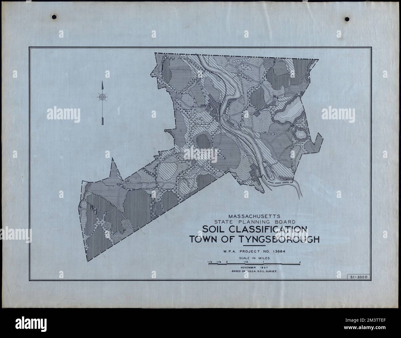 Classificazione del suolo Città di Tyngsborough , strade, città, cartografia dell'uso del territorio, cartografia del suolo, Stati Uniti. Works Progress Administration, Stati Uniti. Amministrazione dei progetti di lavoro. Massachusetts. Consiglio di pianificazione statale Foto Stock