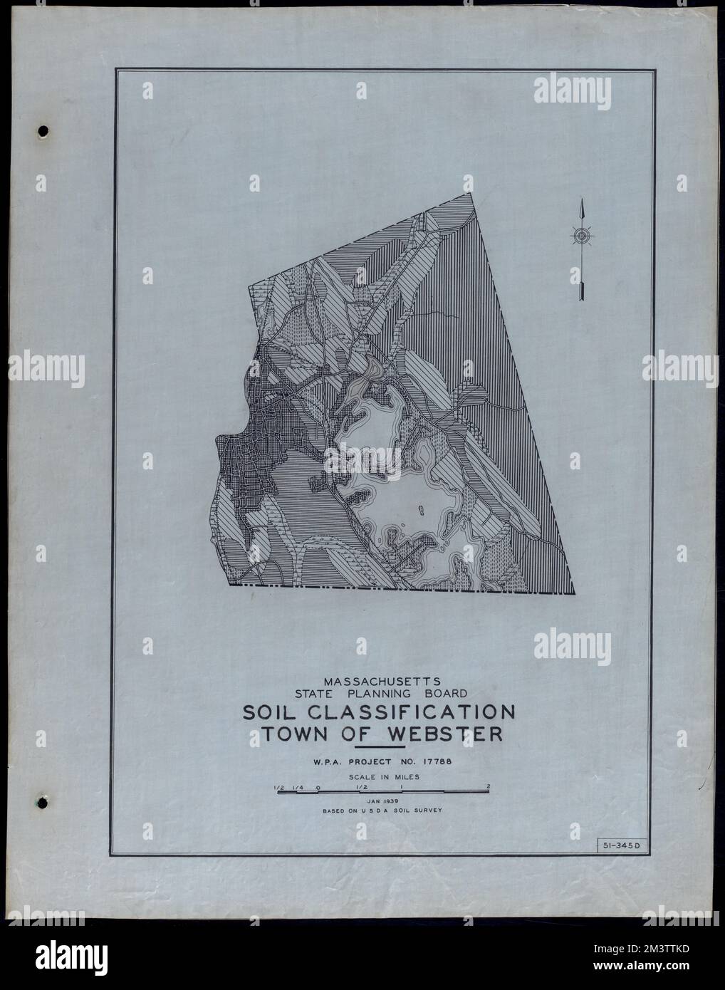 Classificazione del suolo Città di Webster , strade, città, mappatura dell'uso del suolo, mappatura del suolo, Stati Uniti. Works Progress Administration, Stati Uniti. Amministrazione dei progetti di lavoro. Massachusetts. Consiglio di pianificazione statale Foto Stock