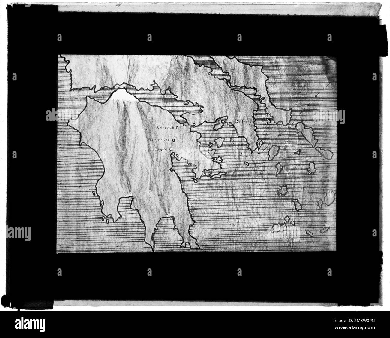 Grecia Meridionale , Mappe. Collezione Nicholas Catsimpoolas Foto Stock