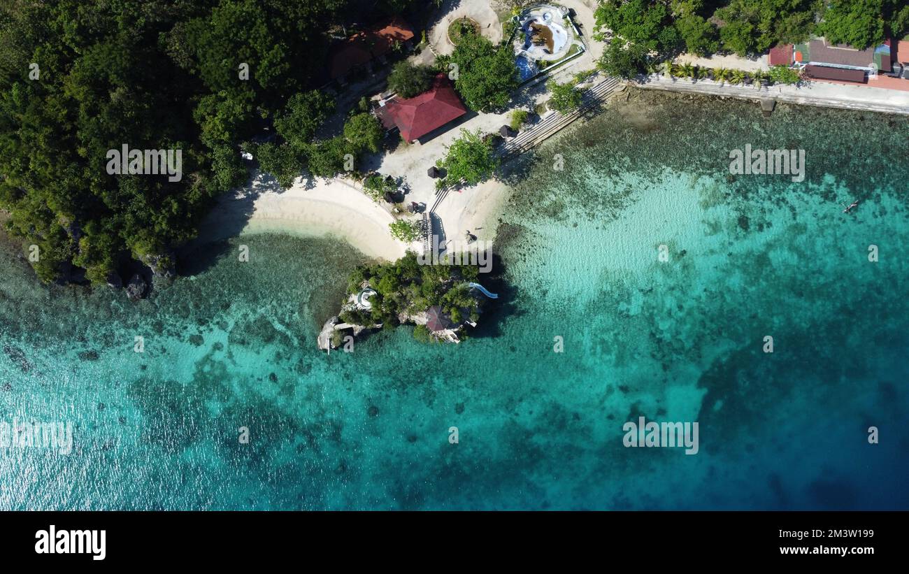 Salagdoong Cliff jumping Filippine Foto Stock