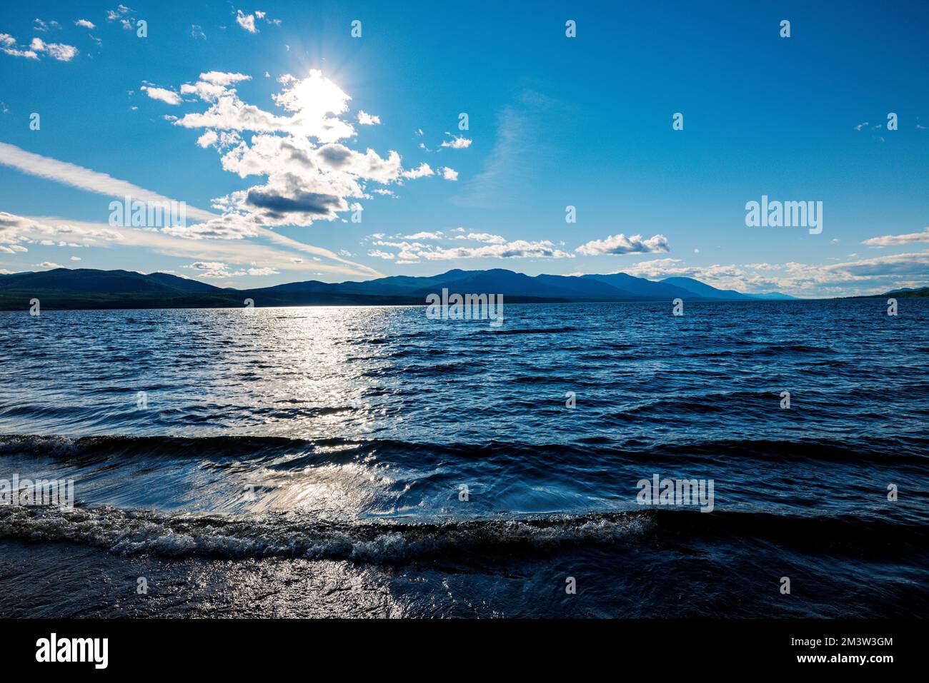 Lago Tutshi; Columbia Britannica; Canada Foto Stock