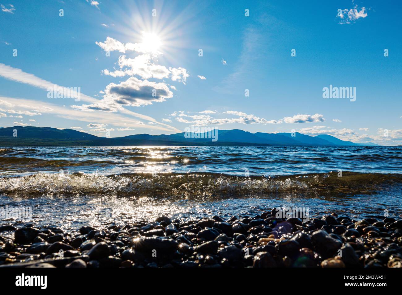 Lago Tutshi; Columbia Britannica; Canada Foto Stock