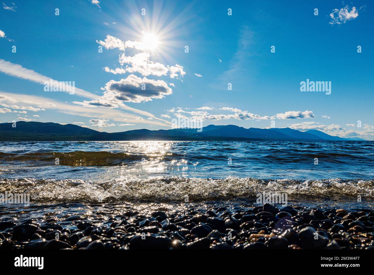 Lago Tutshi; Columbia Britannica; Canada Foto Stock