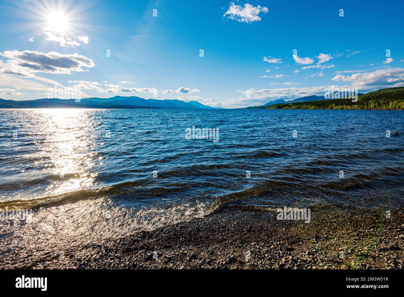 Lago Tutshi; Columbia Britannica; Canada Foto Stock