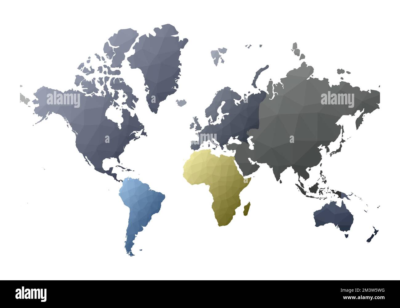 Mappa del mondo in continenti di basso stile poly. Illustrazione vettoriale. Illustrazione Vettoriale Mappa del mondo in continenti di basso stile poly. Illustrazione vettoriale. Illustrazione Vettoriale