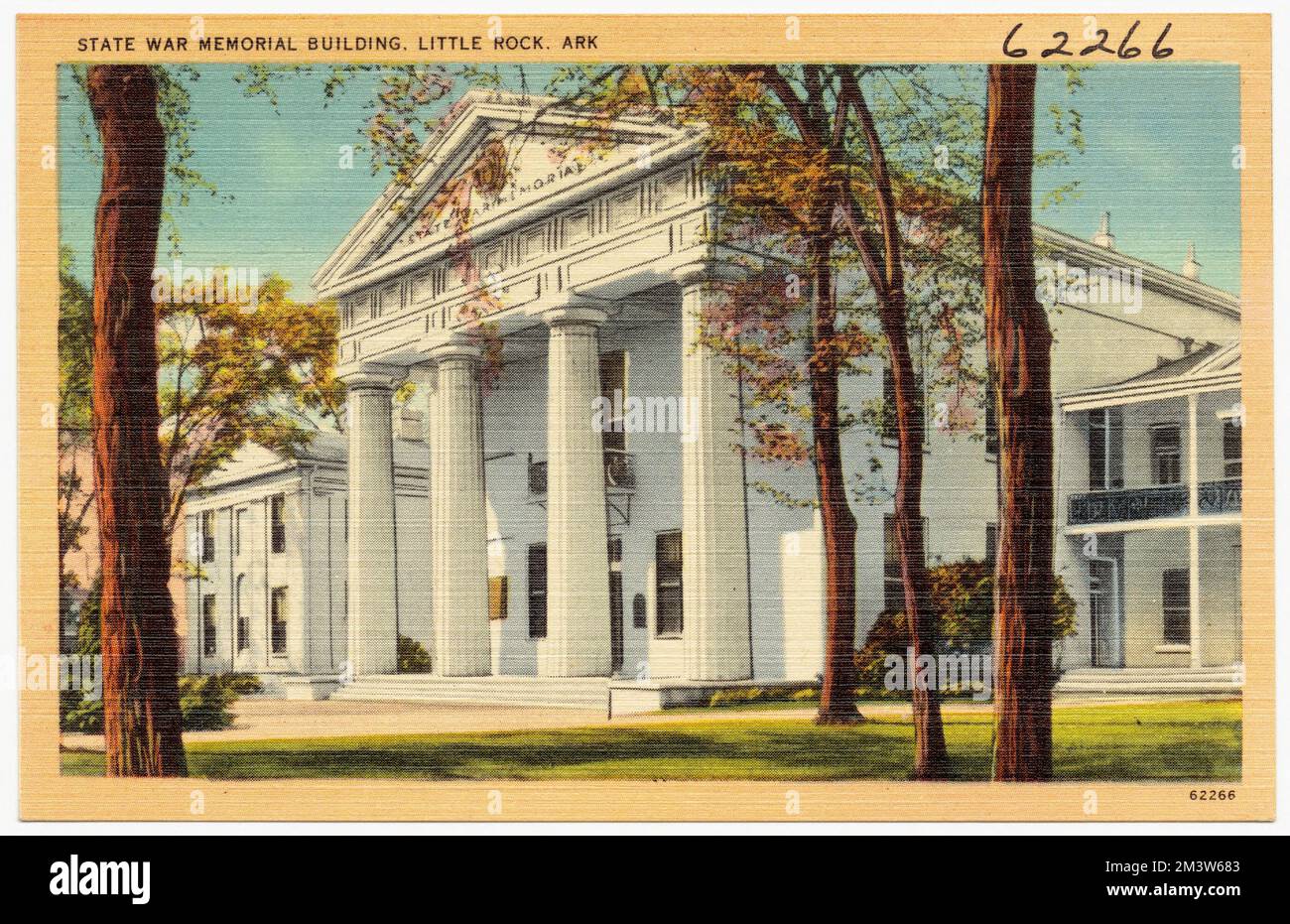 State War Memorial Building, Little Rock, Arkansas, , Enti governativi, Tichnor Brothers Collection, cartoline degli Stati Uniti Foto Stock