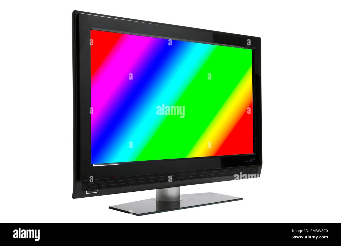 Colori su un televisore a schermo piatto Foto Stock