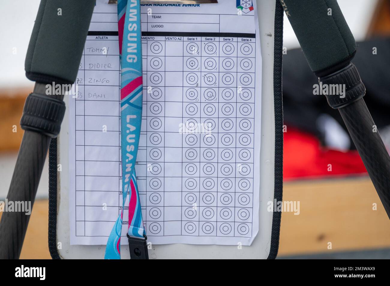 Ambiance durante la BMW IBU World Cup 2022, Annecy - le Grand-Bornand, Women's Sprint, il 16 dicembre 2022 a le Grand-Bornand, Francia - Foto: Florian Frison/DPPI/LiveMedia Foto Stock